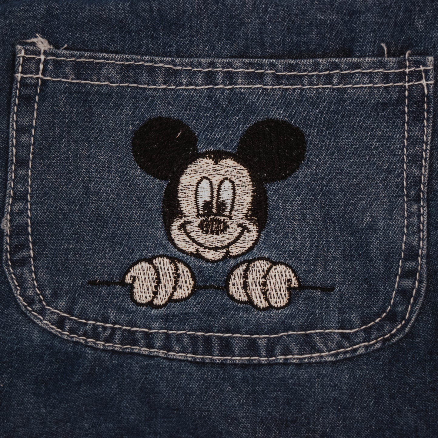 Mickey Mouse Denim Romper Overalls