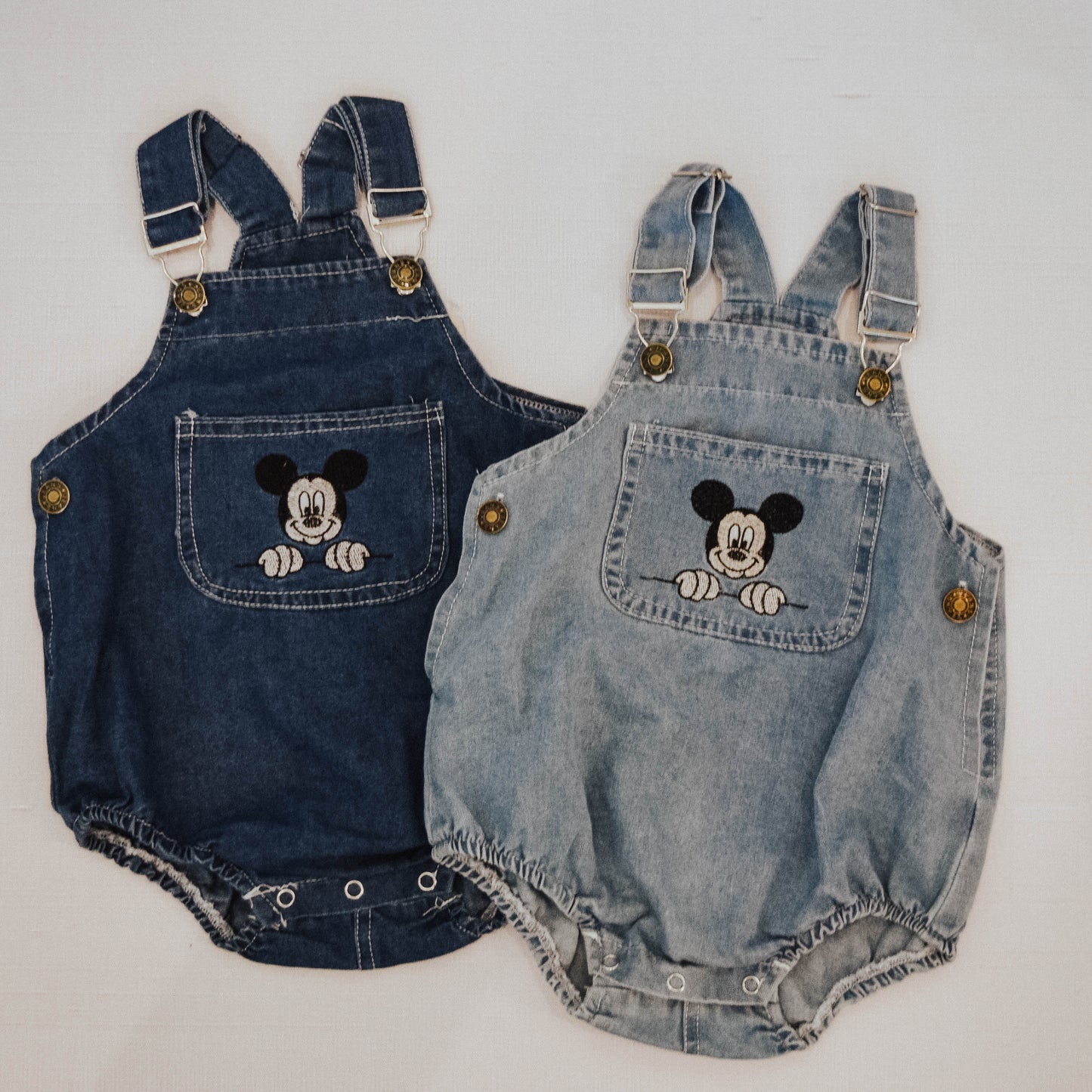 Mickey Mouse Denim Romper Overalls