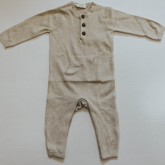 Kangaroo Pocket Sweater Jumpsuit