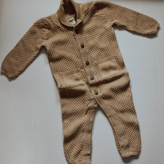 Earthy Knit Sweater Jumpsuit